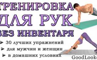 Топ-30 упражнений для рук без инвентаря для мужчин и женщин + 3 готовых плана