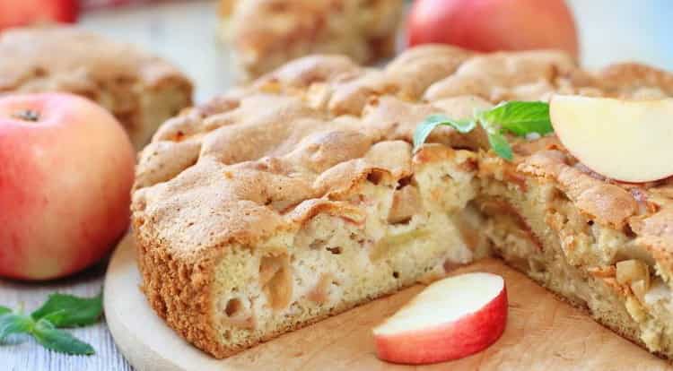 калорийность шарлотки с яблоками без масла